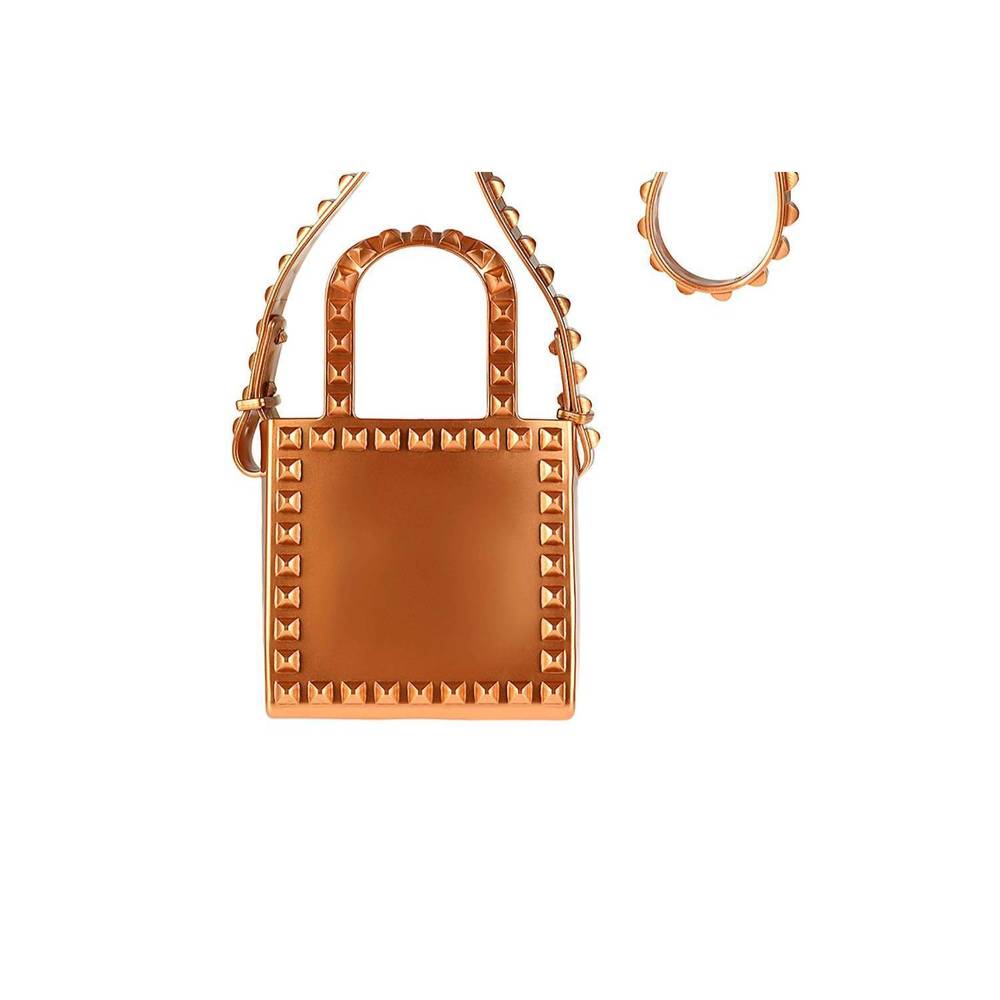 NEW CARMEN SOL women's alice mini shoulder bag in rose gold